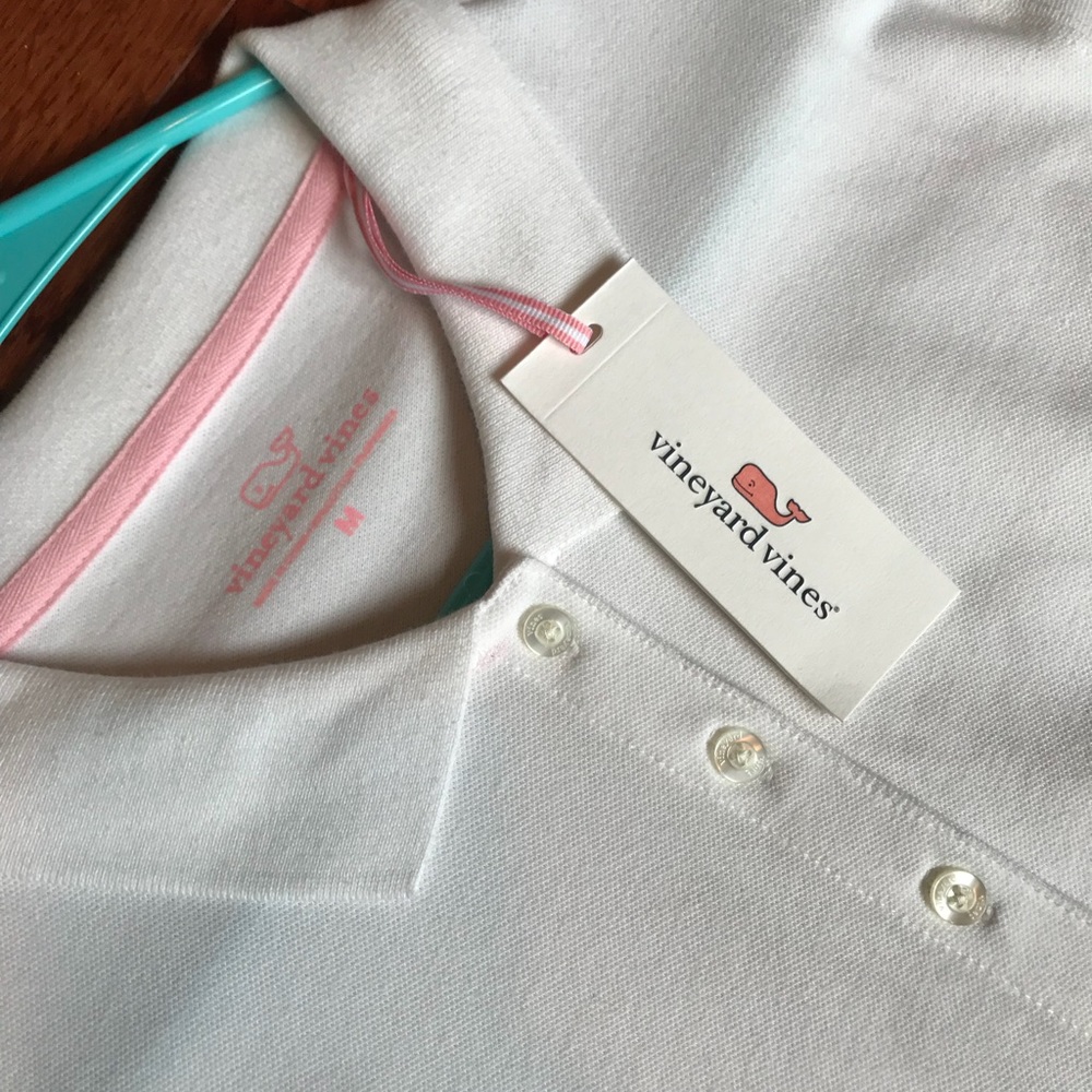 NEW WITH TAGS white vineyard vines polo